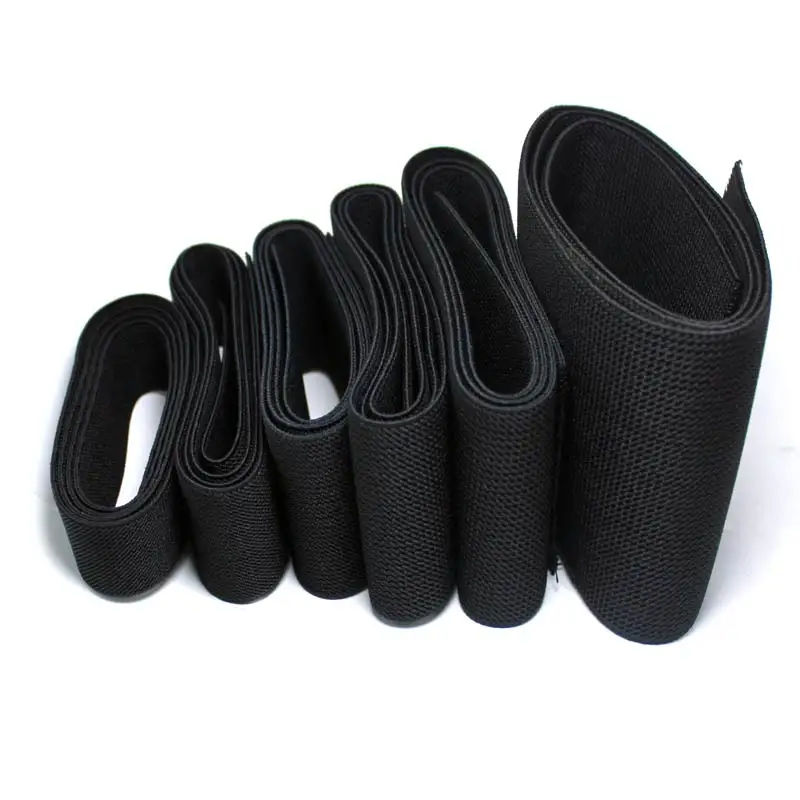 2-10cm High quality black Twill waist elastic band  sewing clothing accessories Elastic decorative belt/ rubber band