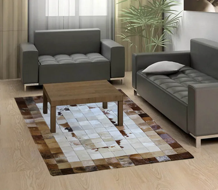 free shipping 1 piece via DHL 100% natural genuine cowhide axminster carpet patterns