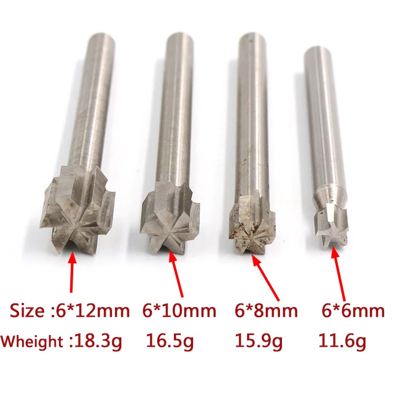1pcs Wood Carving Engraving Knife Milling Cutter 3-10mm End Mill White Steel Clear Bottom Knife WoodWorking Tools QingD