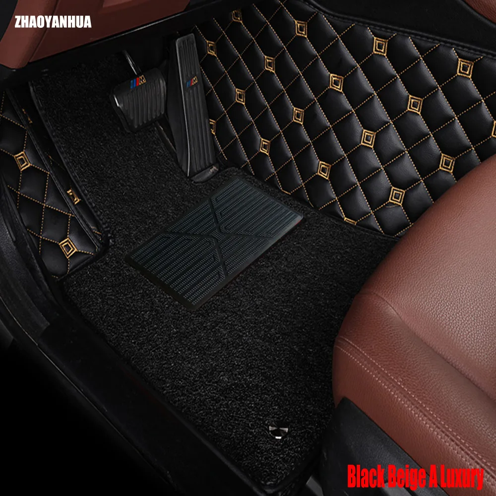 ZHAOYANHUA Car floor mats special for Audi A4 B5 B6 B7 B8 allraod Avant 5D car-styling carpet floor liners (1994-present)