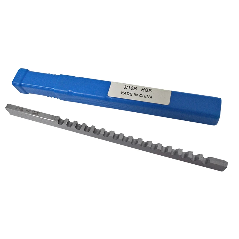 3/16 B Push-Type HSS Keyway Broach Inch Size with Shim Broaching Cutter Cutting Tools