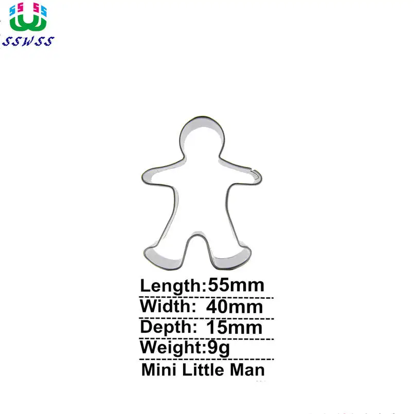 Mini Little Man Shaped Cake Cookie Biscuit Baking Molds,Cartoon Person Cake Decorating Fondant Cutters Tools,Direct Selling