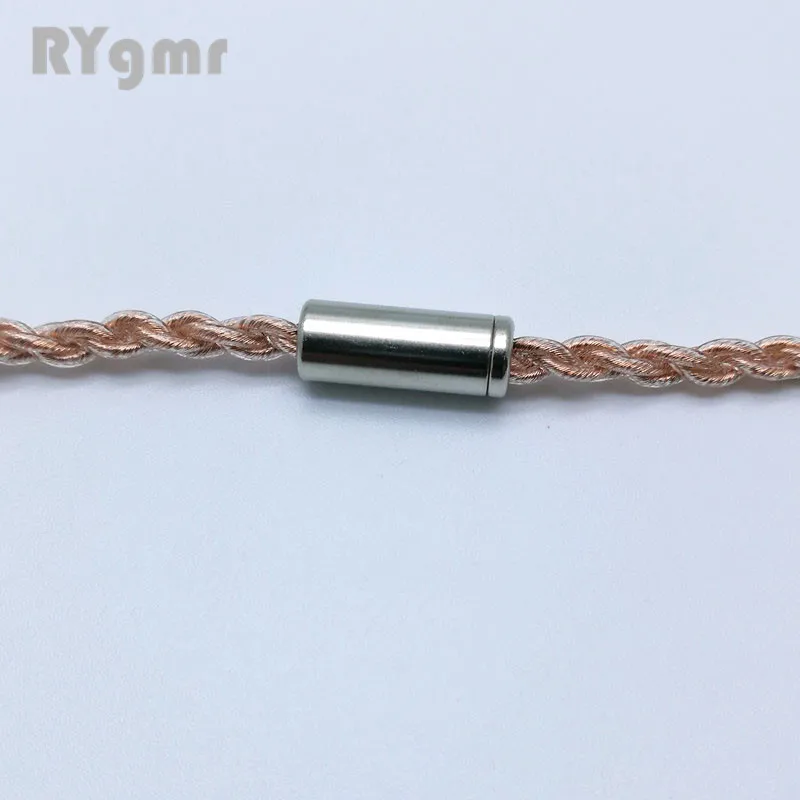 RY-C10 rame singolo cristallo auricolare super morbido filo febbre riparazione aggiornamento spina in metallo cavo per cuffie fai da te 19-core x 4