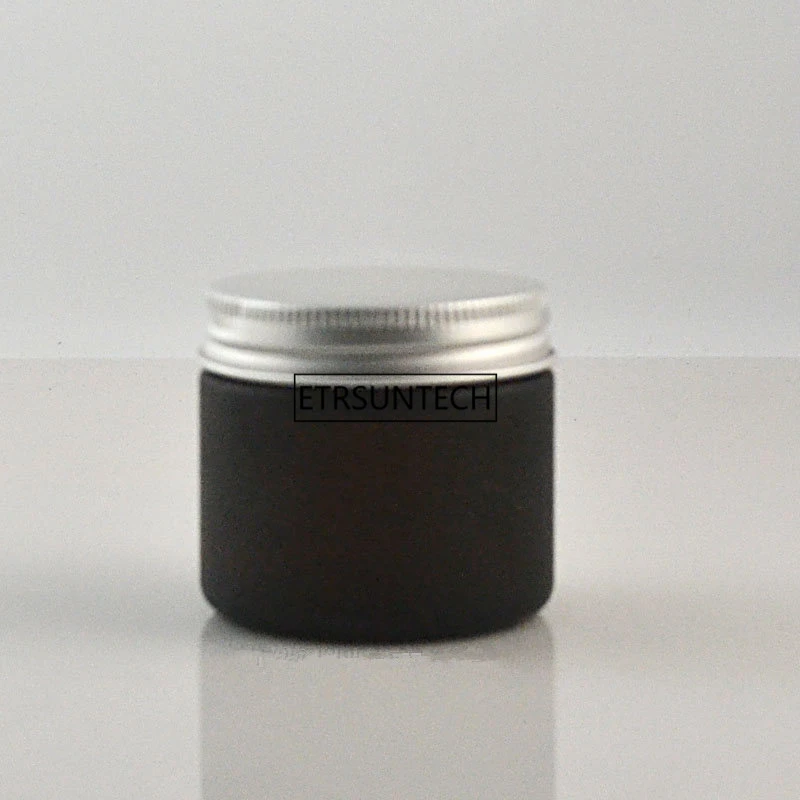 50pcs 60g Crystal Glass Cream Jar Empty Sample Refillable Bottle Cosmetic Containers Packaging F2568