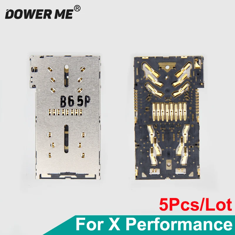 5Pcs/Lot Dower Me Micro Sd+SIM Card Reader Holder Connector Slots For Sony Xperia X Performance XP F8132