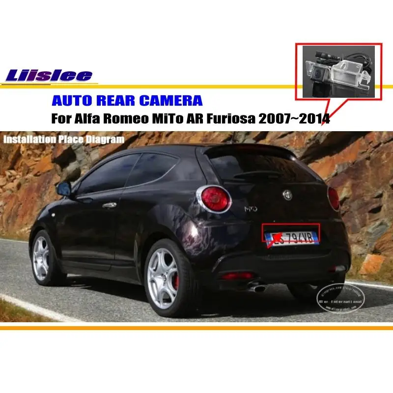 For Alfa Romeo MiTo AR Furiosa 2007-2014 Car Rearview Rear View Camera Backup Parking Back AUTO HD CCD CAM Accessories Kit