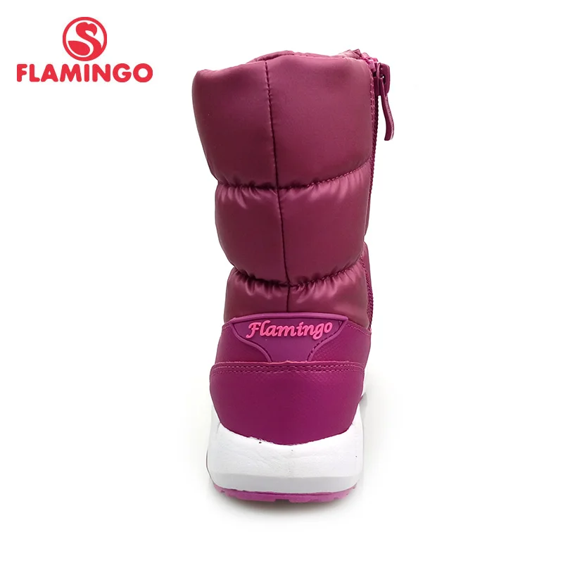 FLAMINGO Winter Wool Keep Warm Shoes Anti-slip Children High Quality Snow Boots for Girl Size 28-33 Free Shipping 82D-NQ-1034