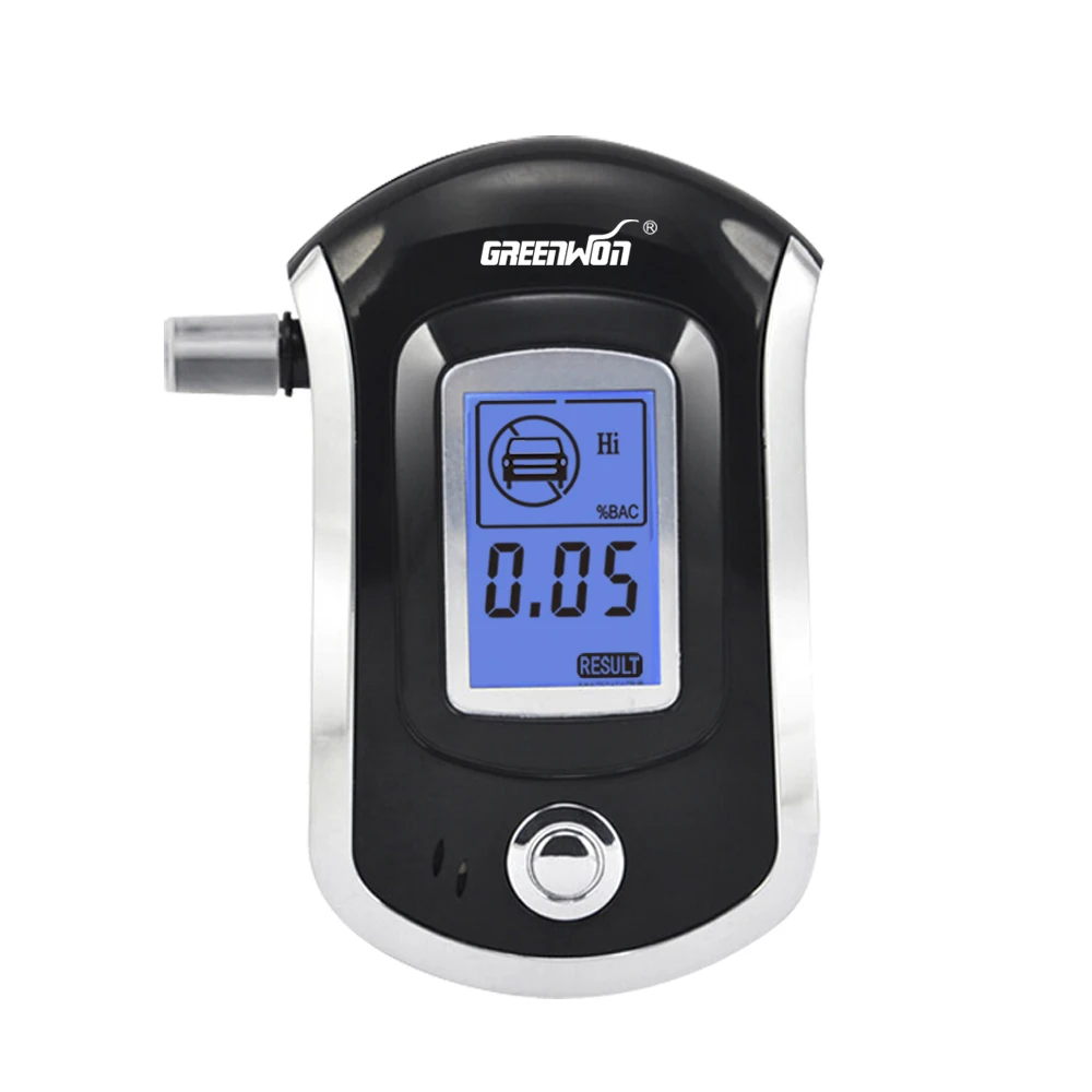 

AT-6000 GREENWON Professional Mini Digital LCD Screen Breath Alkohol Alcohol Tester Breathalyzer Bafometro Alcoholimetro