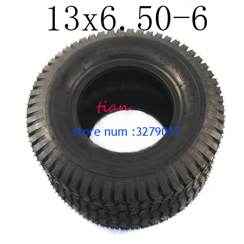 

Free Shipping Good Quality Tubeless Tire 13x6.50-6 for ATV QUAD Golf Buggy Mower Go-kart Lawnmowers 13x6.50-6 Tire