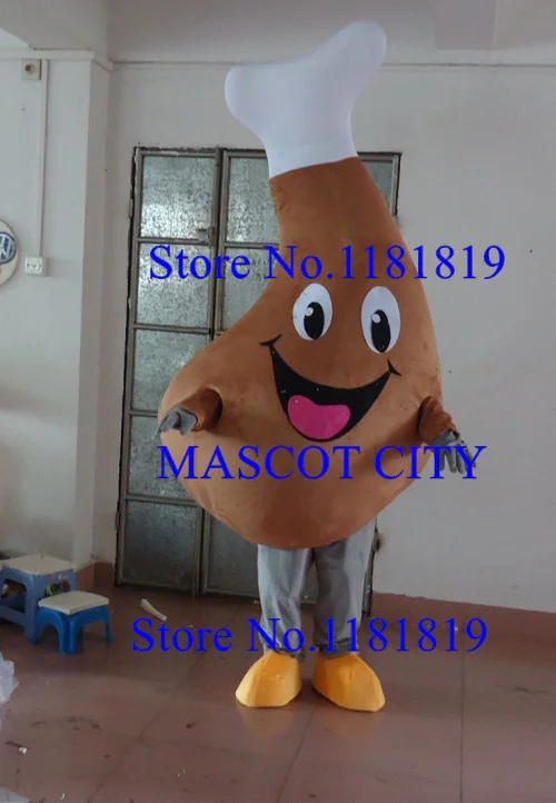 

MASCOT Advertising Chicken Drumsticks Mascot Costume adult hot sale fast food mascotte fancy dress carnival costumes kits