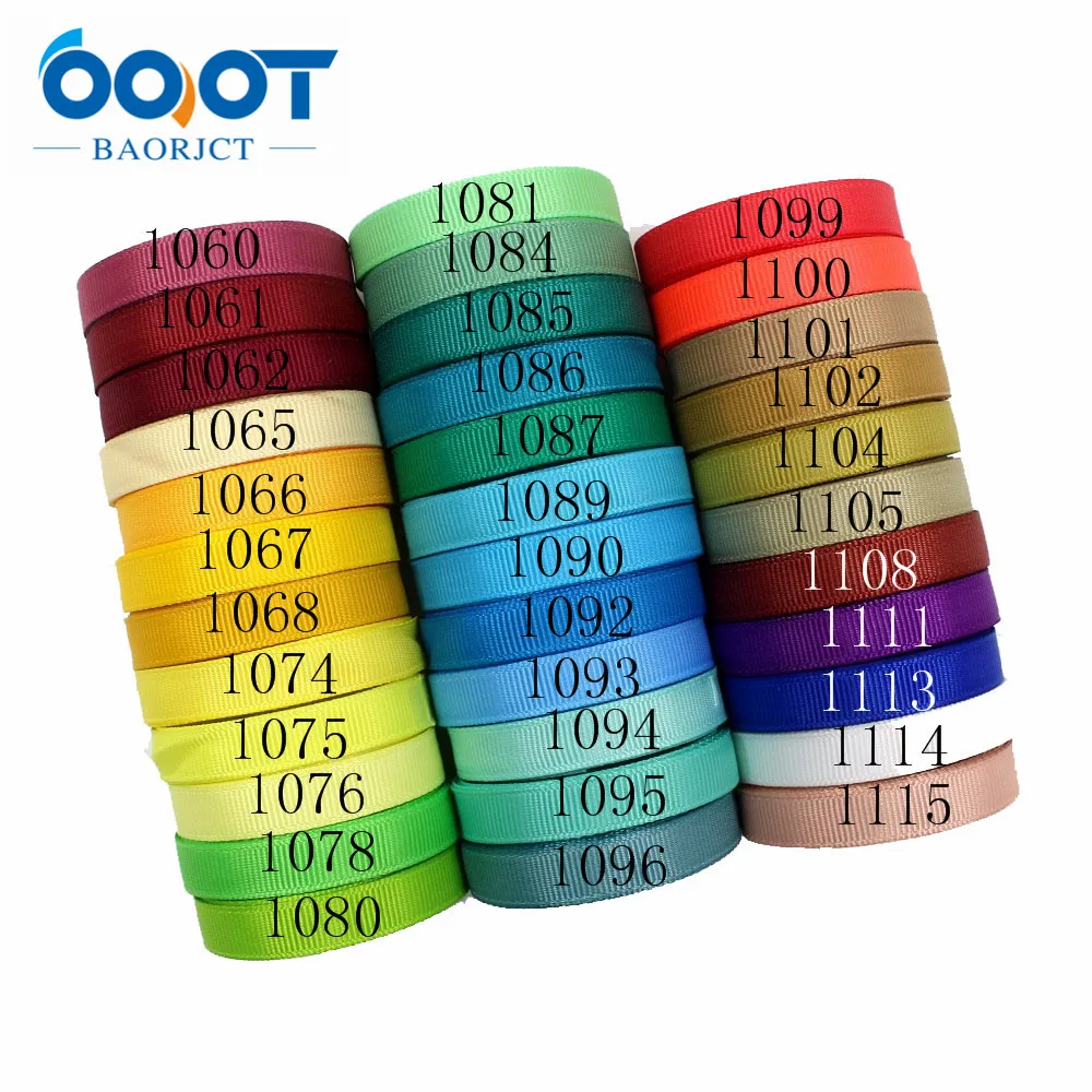 18-10-4 3/8'' 10mm Solid Color Grosgrain Ribbon 10yards/lot,DIY handmade bow Festival Gift Packaging Party Birthday Accessories