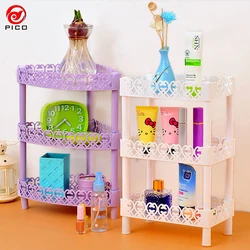3-layer Holder Organizer Desk Bookshelf Desktop Plastic Storage Rack Kitchen Bathroom Multilayer Shelves ZL306
