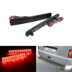 ANGRONG Black Lens LED Rear Bumper Reflector Light For VW T5 Transporter Caravelle Multivan 2003-2011