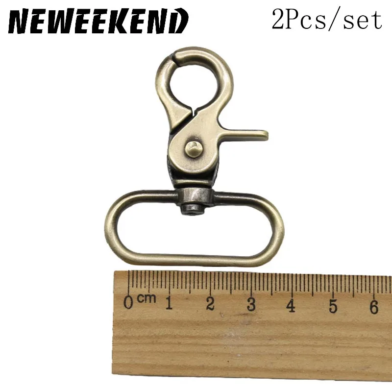 

2Pcs/set Metal DIY Bag Accessories Luggage Bag Buckle Carabiner Handbag Strap Ornament Swivel Snap Hook Dog Bag Hanger Clasp