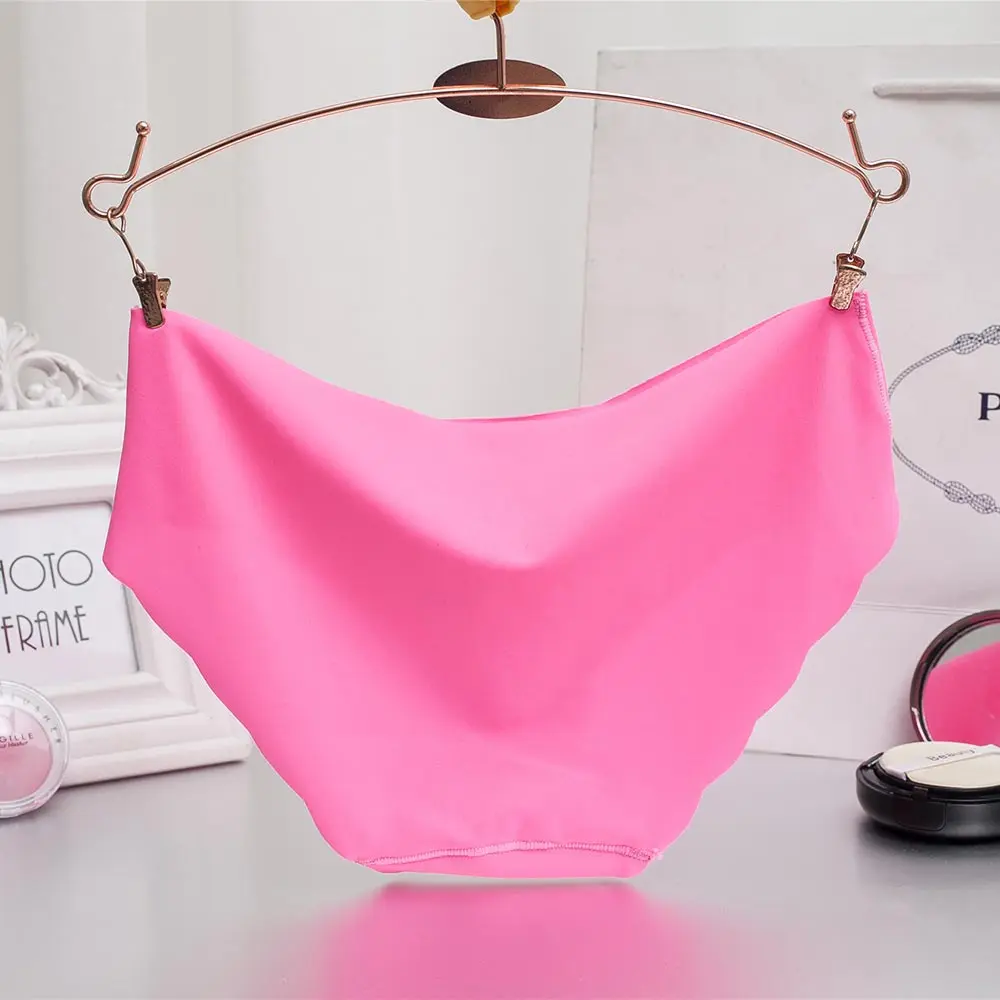 Calcinha feminina cueca ultra-fina viscose sem costura briefs para conforto feminino baixo-rise babados lingerie sexy verão novo quente