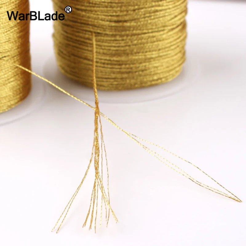 Gold Silver Cord 0.2mm 0.4mm 0.6mm 0.8mm 1mm Nylon Cord Thread String Rope Bead Wires For DIY Handmade Braided Jewelry Making