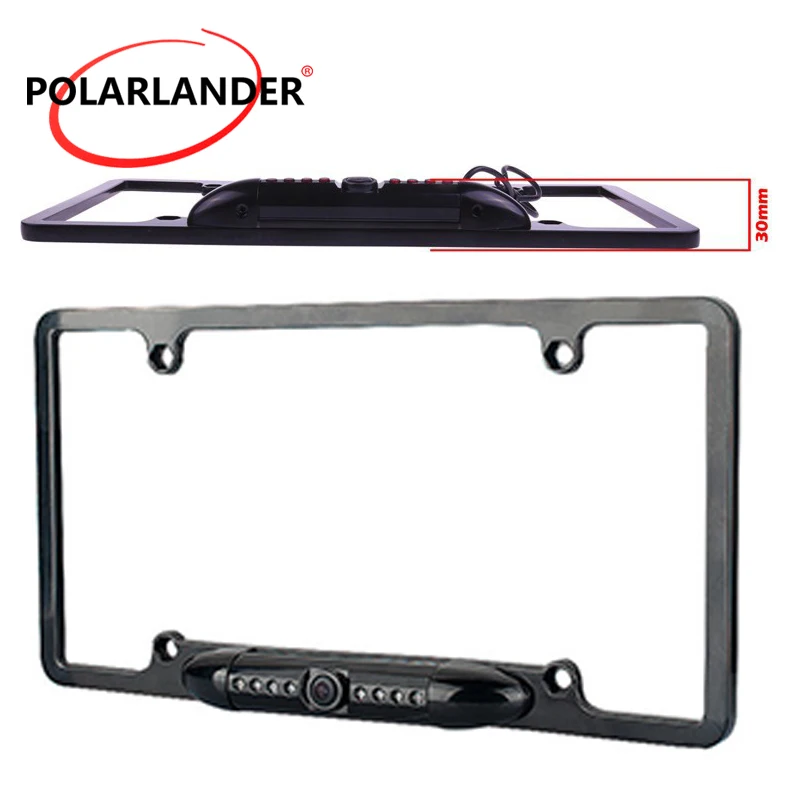 

new! NTSC / PAL Night Vision Car US Licence Plate Frame Rearview Camera Waterproof with 8LED Lights