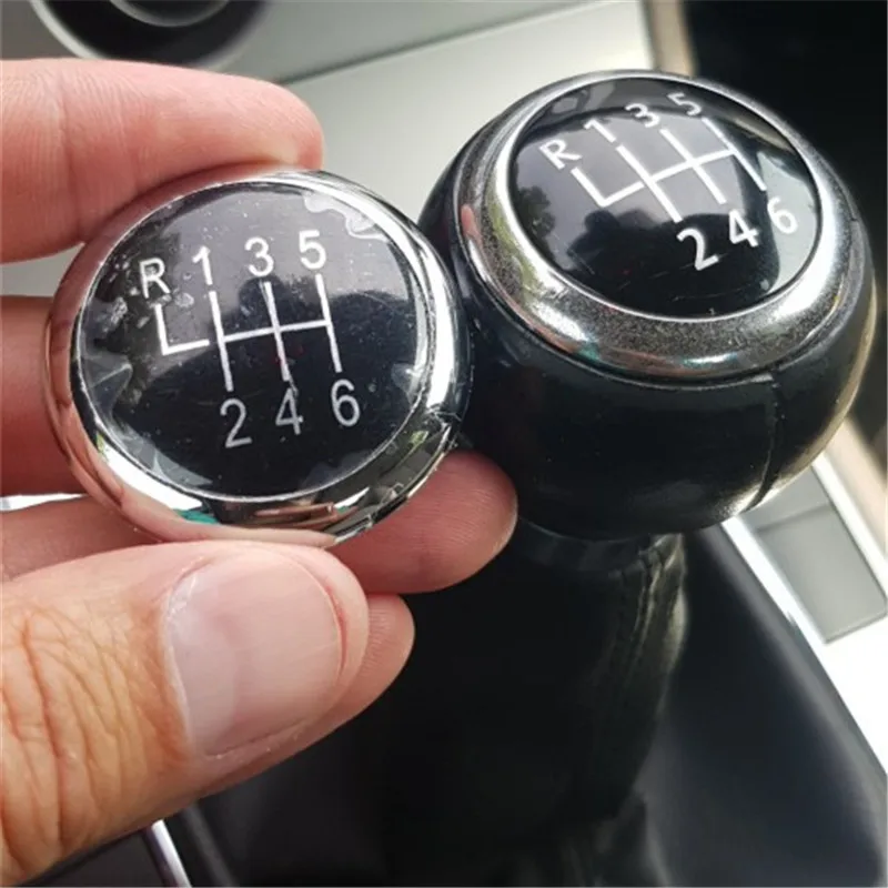 5/6 Speed MT Car Gear Shift Knob Lever Shifter Stick Badge Cap For Volkswagen VW Passat B6 2005-2011 Car Styling Accessories