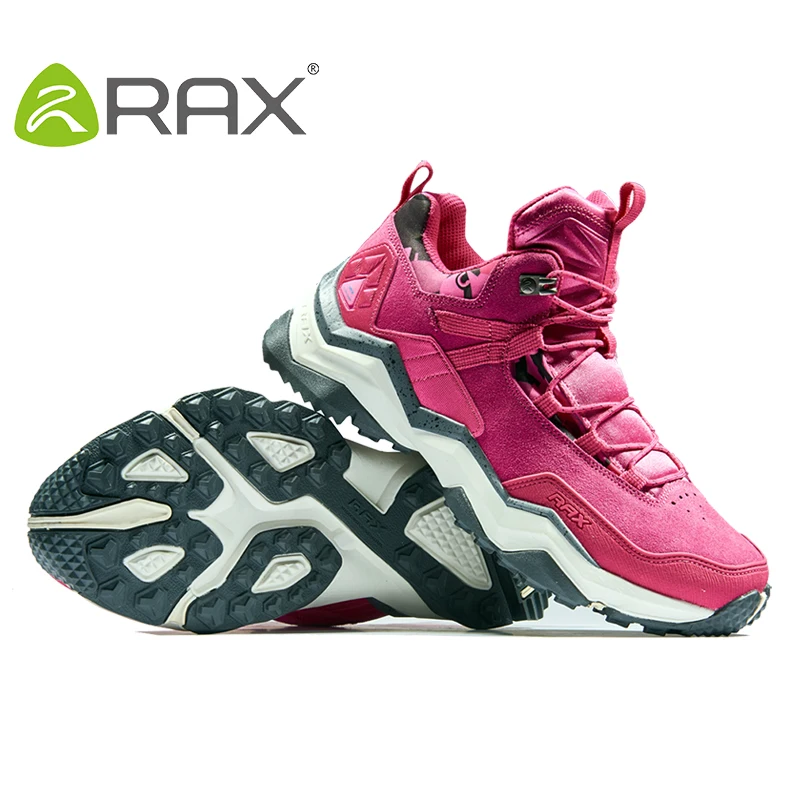 RAX Women\'s Hiking Shoes Waterproof Socklining for Professional Mountaining Women Anti-slip Natural Mountaining Trekking Shoes