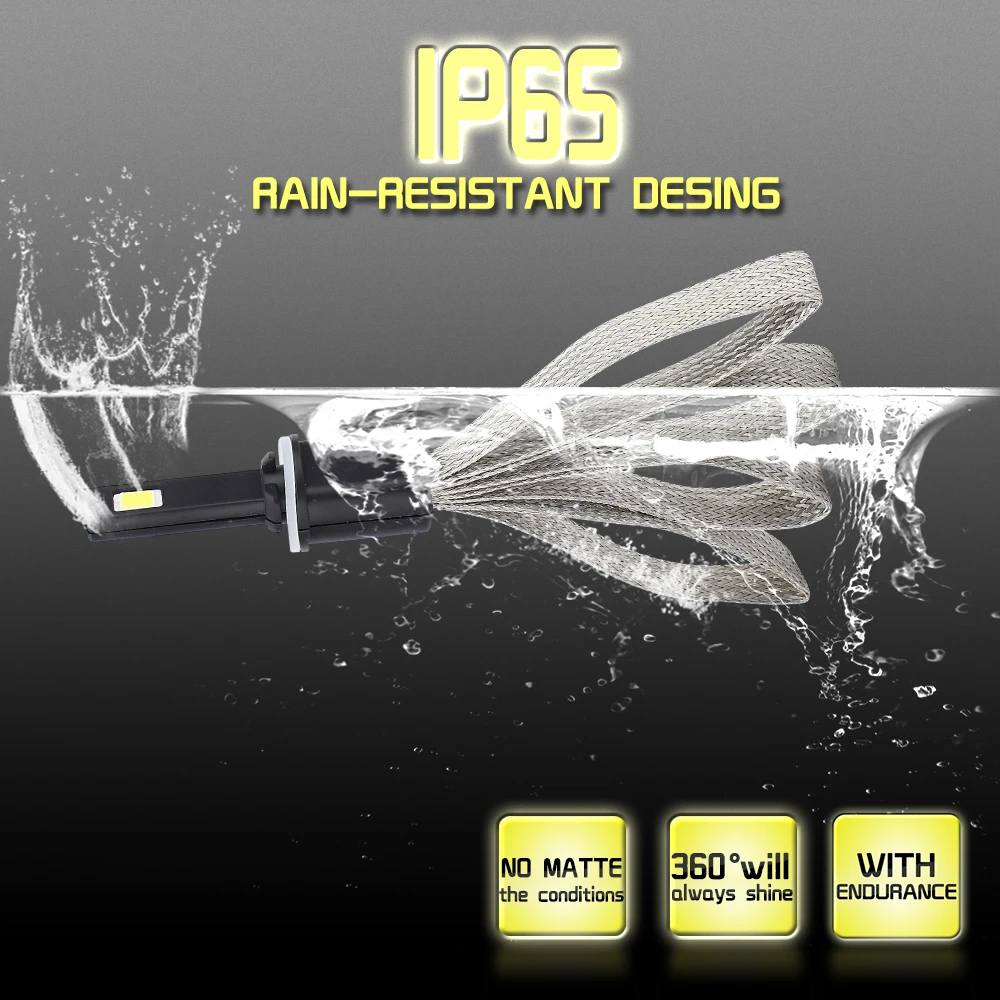 S7 Car Headlight Kit h7 LED Light Bulbs For Car H4 LED H3 H11 H1 880 9004 9007 9005 9006 12V 55W 6000K 12000LM Auto Bulb Light