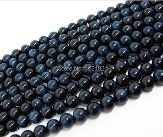 Blue Tiger Eye stone Beads 140pcs 8mm Round Smooth beads,Natural Semi-precious Stones Beads For DIY Bracelet Free Shipping