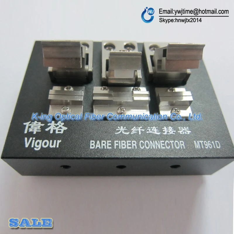 

Vigour MT961D High Precision Bare Fiber Connector V type slot fiber optic connector MT-961D naked optical fiber connecting tool