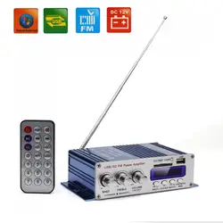 Kentiger HY-400 12V Digital Display Auto Car Power Amplifier FM Radio Player Support USB SD Card Input with Remote Control