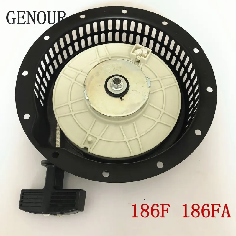 

Recoil Starter Assy For 5kw Diesel Generator,10HP 186FA Recoil Starter Assy, Diesel Generator Accessories Cape Starter Assembly