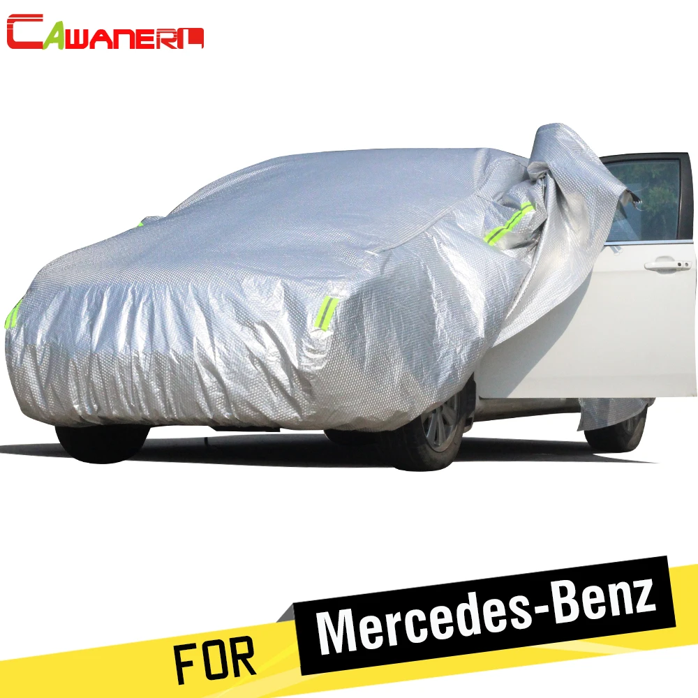 

Cawanerl Thicken Car Cover Waterproof Sun Shade Snow Rain Hail Dust Protection Cover For Mercedes Benz M R Class W163 W164 W166