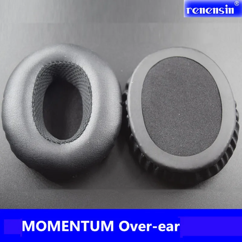 Renensinหูฟังหูหมอนอิงหูนุ่มสำหรับSennheiserโมเมนตัมแบบOver-EarสำหรับSennheiserหูฟังหูแผ่น
