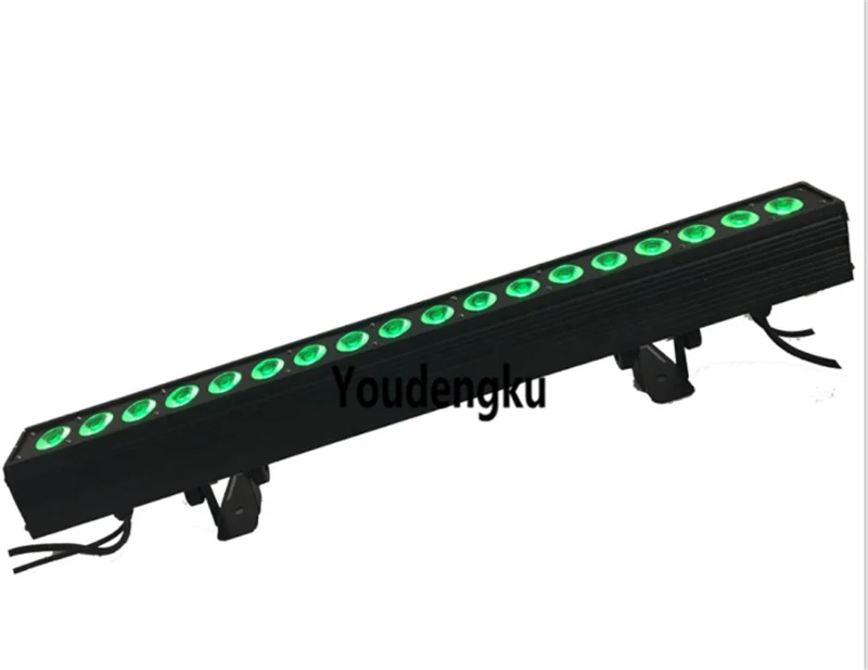 2pcs Indoor DMX RGBW LED Linear Wall Washer Up Lights 18 X 10W 4in1 led sharpy wall washer light