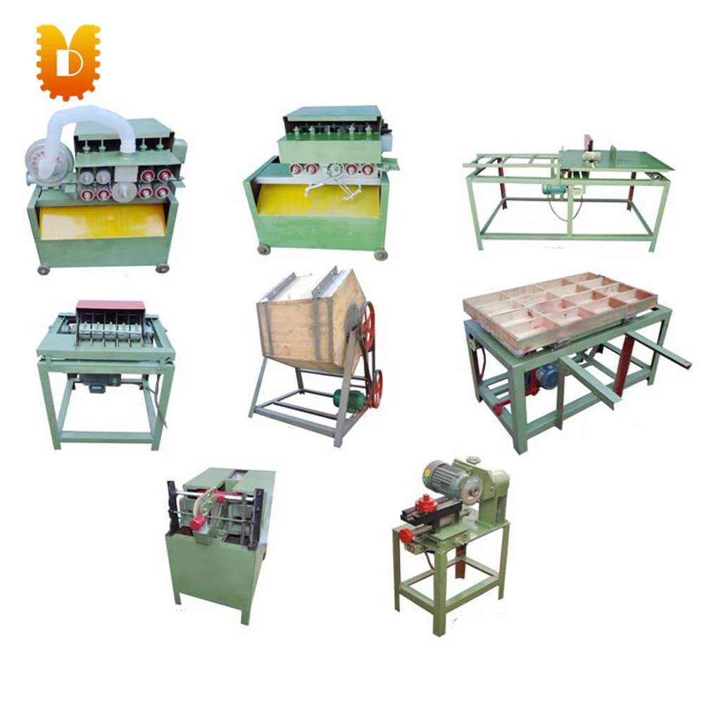 ماكينة تصنيع أعواد تخليل الأسنان الخشبية/خط إنتاج مسواك الخشب