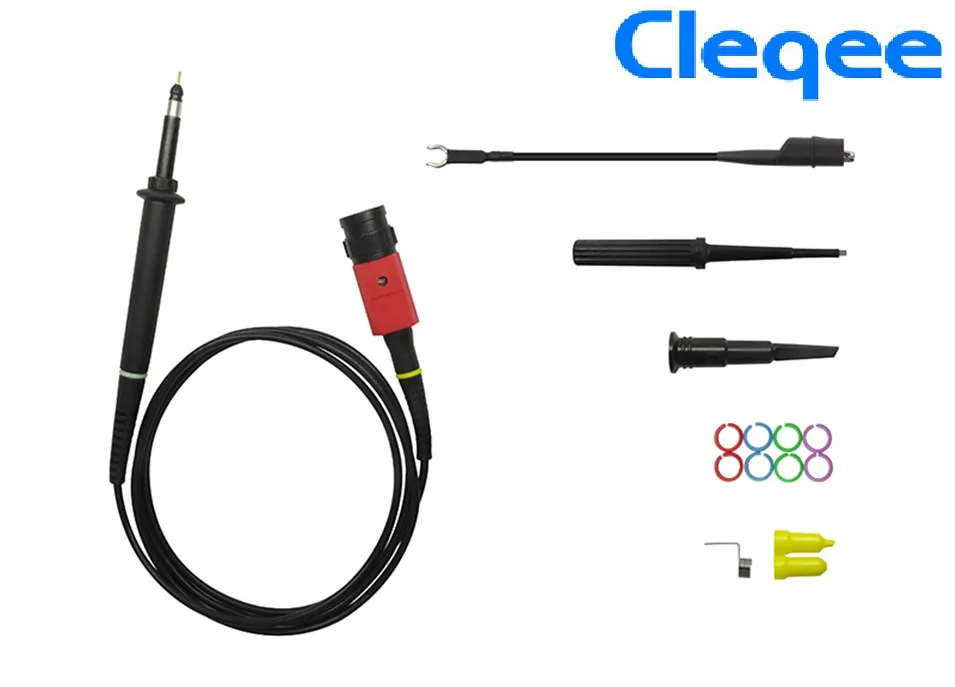 

Cleqee P4100 1PCS Oscilloscope Probe 100:1 High Voltage Withstand 2KV 100MHz for Oscilloscope owon liliput wholesale