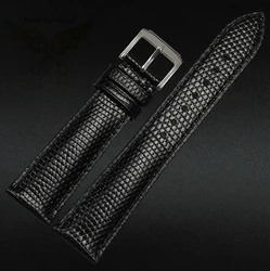 18mm 20mm 22mm 24mm MAN New Top Grade Lizard pattern Genuine Leather Watch BAND Strap Free Shipping