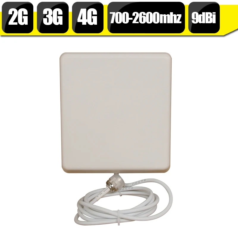 GSM CDMA 3G WCDMA 4G LTE Antenna Set For Signal Booster 10dBi Log Periodic Antenna + 9dBi Panel Antenna +15 Meters Coaxial Cable