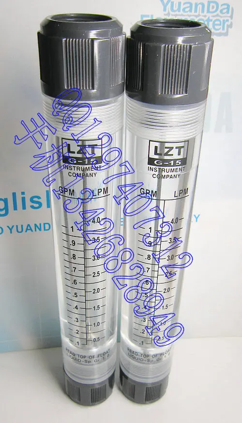 

LZT-15G pipeline liquid flowmeter 0.1~1GPM, 0.5~4LPM liters of water meter