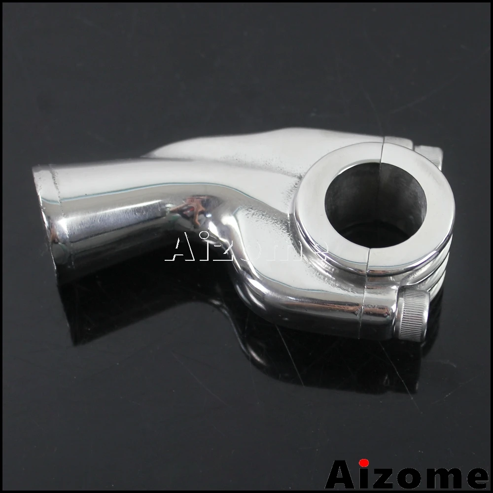 Silver Motorcycle Custom 25mm Handlebar Risers Clamps For Harley Honda Yamaha Cruiser Vintage Style 1\
