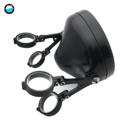 Universal Motorcycle7 Inch Headlight Housing Both Sides Bracket 7 Inch Headlight Mounting Bracket Adjustable.