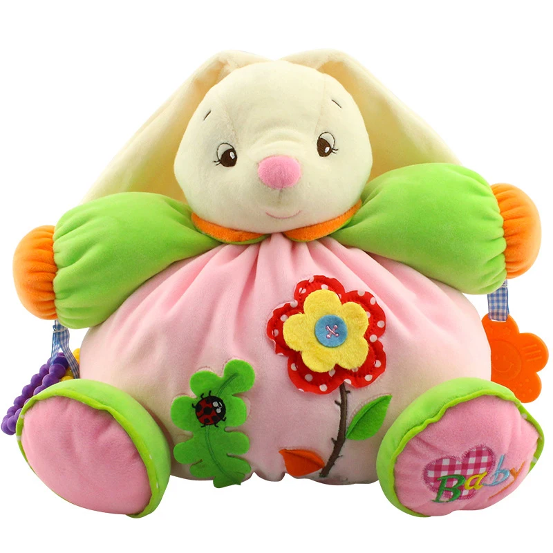 Hochets en peluche de dessin animé pour bébés, jouets doux pour tout-petits, jouets pour garçons et filles, 0, 12, 13, 24 mois