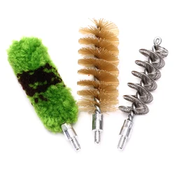 3Pcs/set Professional Gun Cleaning Kit Tube Brush Head Clean Brush Tool Set For 12G Gun Brush Tool Hunting Accessories