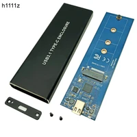 Carcasa H1111Z M2 SSD, carcasa M.2 a USB tipo C 3,1, adaptador SSD para NVME, PCIE, NGFF, SATA, clave M/B, caja de disco SSD M.2