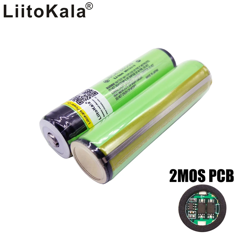 2 sztuk nowa chroniona bateria Liitokala 18650 3400mAh NCR18650B akumulator li-lon z oryginalnym PCB 3.7V