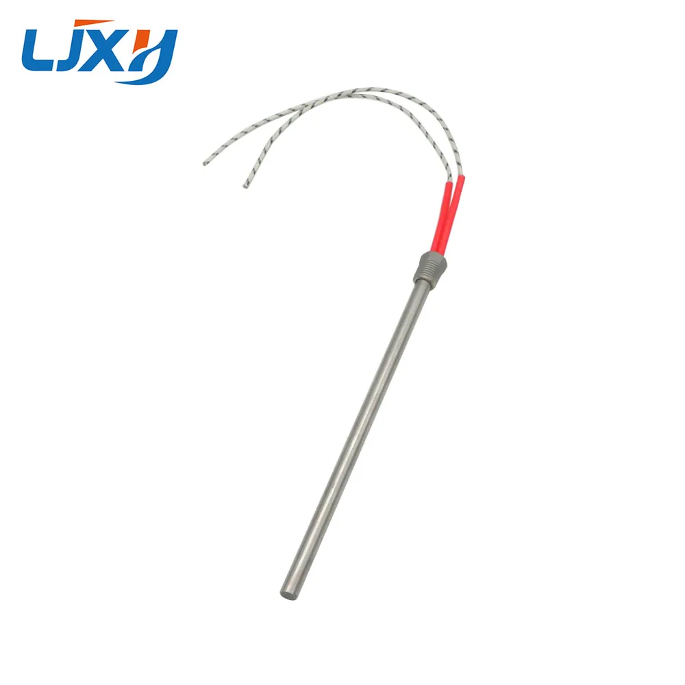 LJXH DN8/12.8mm Thread Single End Mould Heating Cartridge Heater 8x100/150/200mm Tube Size 201 Stainless Steel AC110V/220V/380V