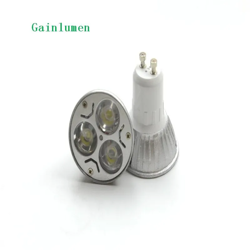 10X High Power GU10 E27 GU5.3 E14 3x3W 9W Spotlight Lamp CREE LED 85~265V Light Bulb Downlight