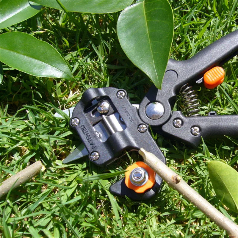 Fruit Tree Garden Tools Tree Pruner Shears Scissor Grafting Cutting Tool + 2 Blade Garden Set Cutting Kit TH4 blist package