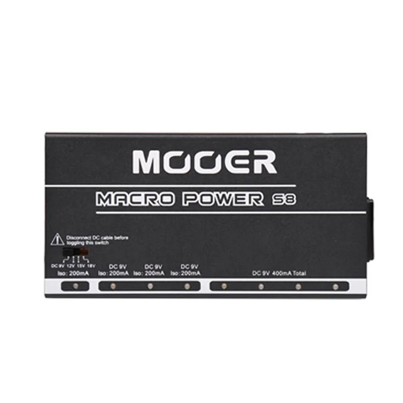 Mooer Macro Power MPS8 Power Supply S-8 Ports Isolated Guitar Effect Pedal Power Supply for Guitar Effect Pedal Guitar Accessory