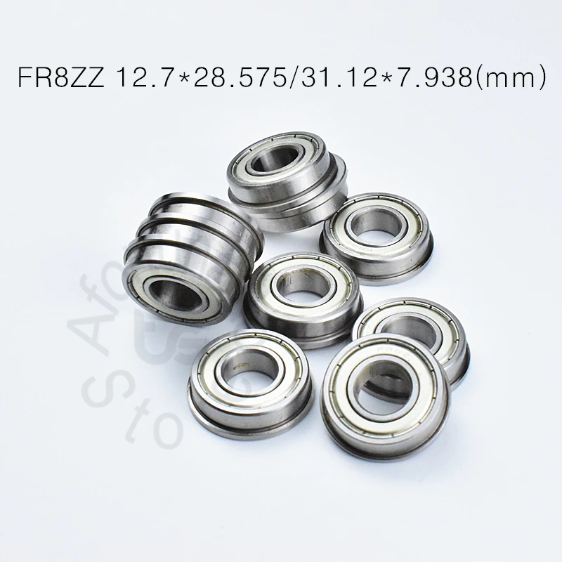 

FR8ZZ 12.7*28.575/31.12*7.938(mm) 10pieces Flange bearings 10pcs Metal Sealed Shielded Miniature Mini Bearing FR8 FR8Z FR8ZZ