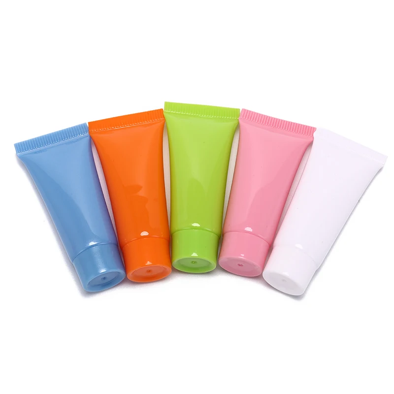 5pcs 5ml /10ml Cosmetic Soft Tube plastic Lotion Containers Empty Makeup squeeze tube Refilable Bottles Emulsion Cream Packaging