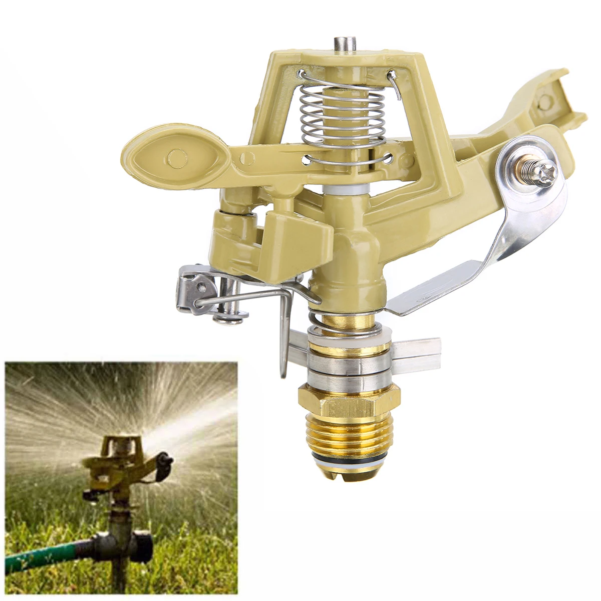 New Metal Impulse Spike Water Watering Sprinkler Sprayer Lawn Garden Yard Grass kitchen Accessories