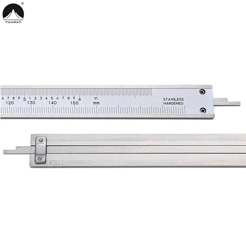 FUJISAN Vernier Caliper 0-150mm 0.001inch Stainless Steel Calipers Metric/Inch Micrometer Gauge Measuring Tool